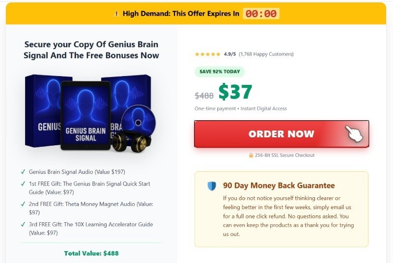 Genius Brain Signal Order Now